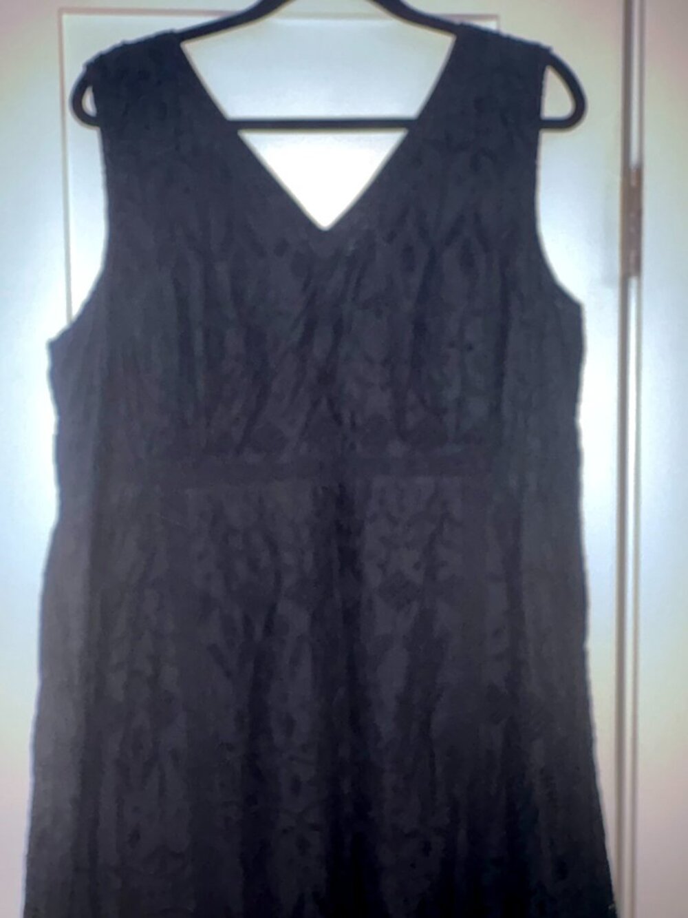 J. Jill Black Eyelet Midi Swing Dress - Picture 6 of 16